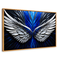 Cuadros Decorativos Canvas Revolution | Alas Angel Energia | Rectangular | Portada | Marco Madera