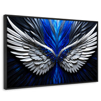 Cuadros Decorativos Canvas Revolution | Alas Angel Energia | Rectangular | Portada | Marco Negro