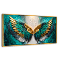 Cuadros Decorativos Canvas Revolution | Alas Angel Eternas | Panoramico | Portada | Marco Madera