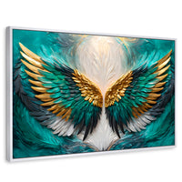 Cuadros Decorativos Canvas Revolution | Alas Angel Eternas | Rectangular | Portada | Marco Blanco