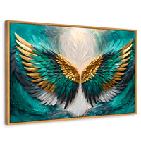 Cuadros Decorativos Canvas Revolution | Alas Angel Eternas | Rectangular | Portada | Marco Madera