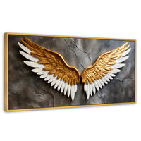 Cuadros Decorativos Canvas Revolution | Alas Angel Eterno | Panoramico | Portada | Marco Madera