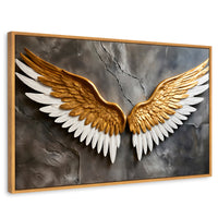 Cuadros Decorativos Canvas Revolution | Alas Angel Eterno | Rectangular | Portada | Marco Madera