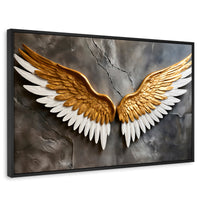 Cuadros Decorativos Canvas Revolution | Alas Angel Eterno | Rectangular | Portada | Marco Negro
