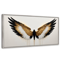 Cuadros Decorativos Canvas Revolution | Alas Angel Fusion | Panoramico | Portada | Marco Blanco