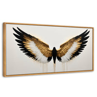 Cuadros Decorativos Canvas Revolution | Alas Angel Fusion | Panoramico | Portada | Marco Negro