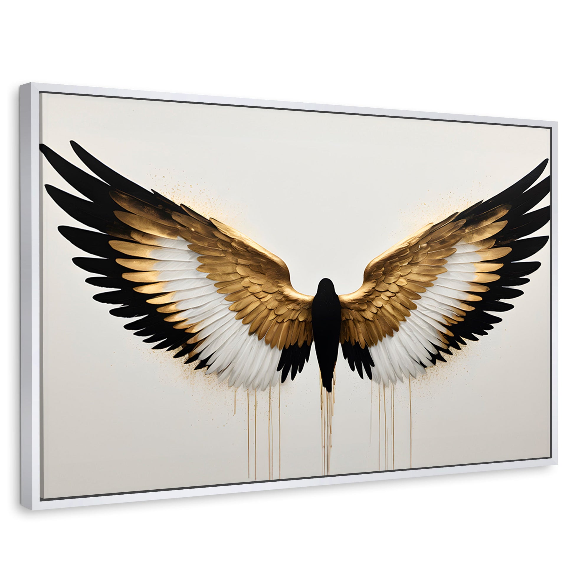 Cuadros Decorativos Canvas Revolution | Alas Angel Fusion | Rectangular | Portada | Marco Blanco