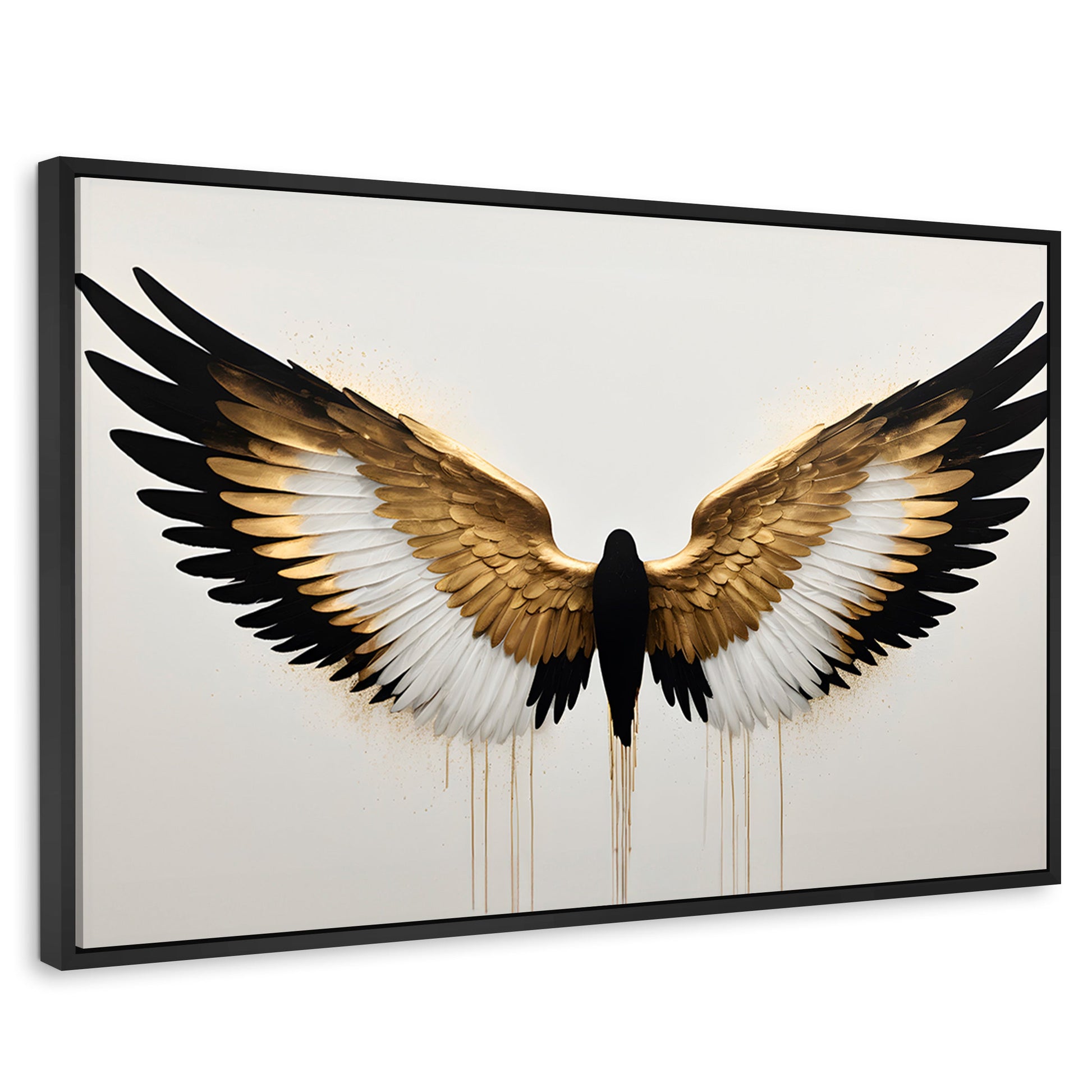 Cuadros Decorativos Canvas Revolution | Alas Angel Fusion | Rectangular | Portada | Marco Negro