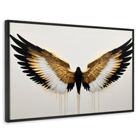 Cuadros Decorativos Canvas Revolution | Alas Angel Fusion | Rectangular | Portada | Marco Negro