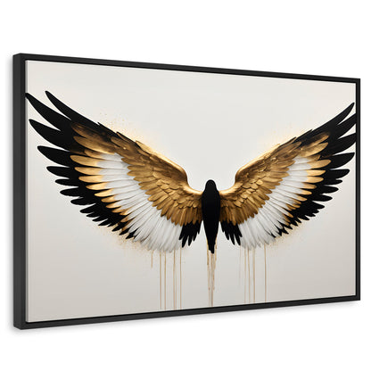 Cuadros Decorativos Canvas Revolution | Alas Angel Fusion | Rectangular | Portada | Marco Negro