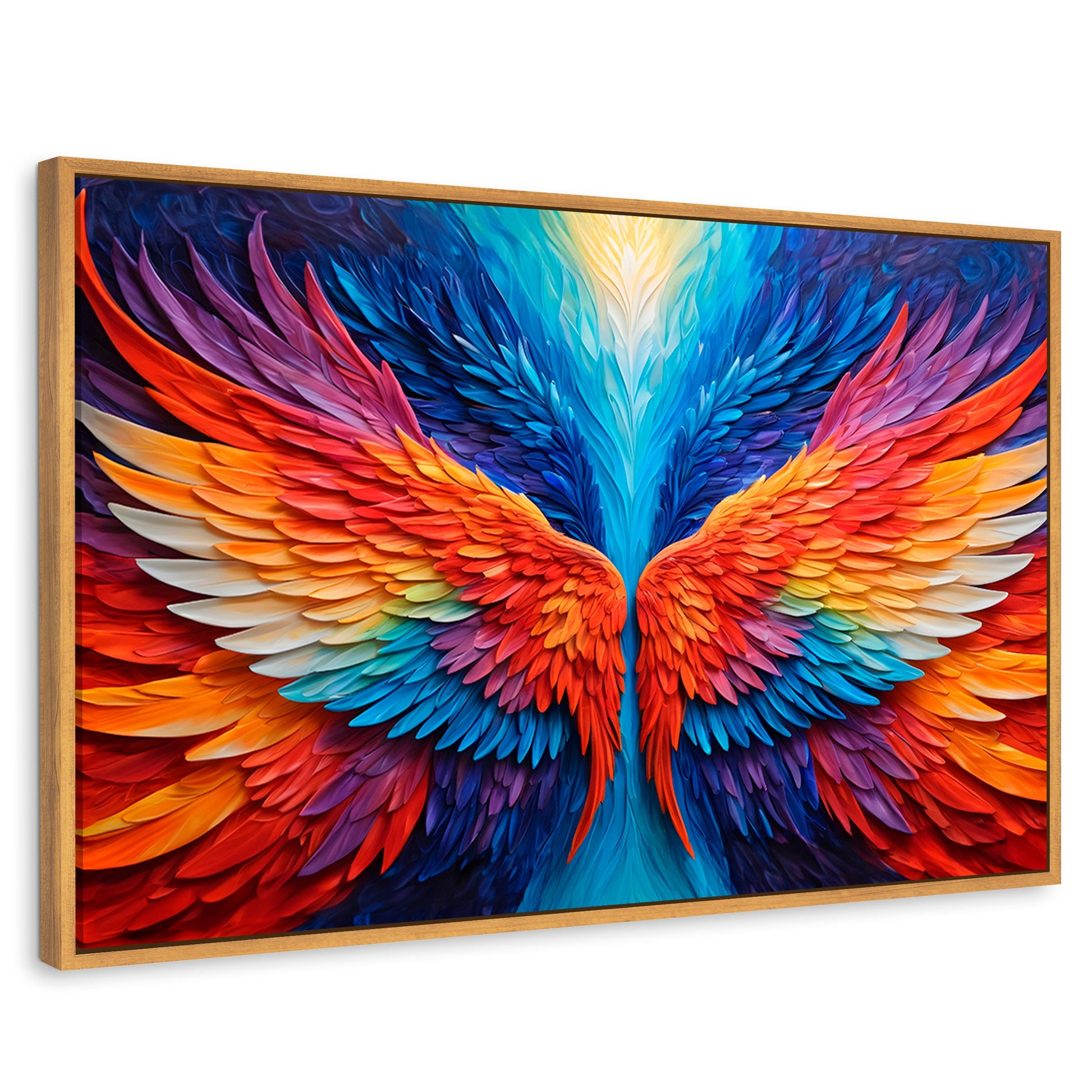 Cuadros Decorativos Canvas Revolution | Alas Angel Guardian | Rectangular | Portada | Marco Madera