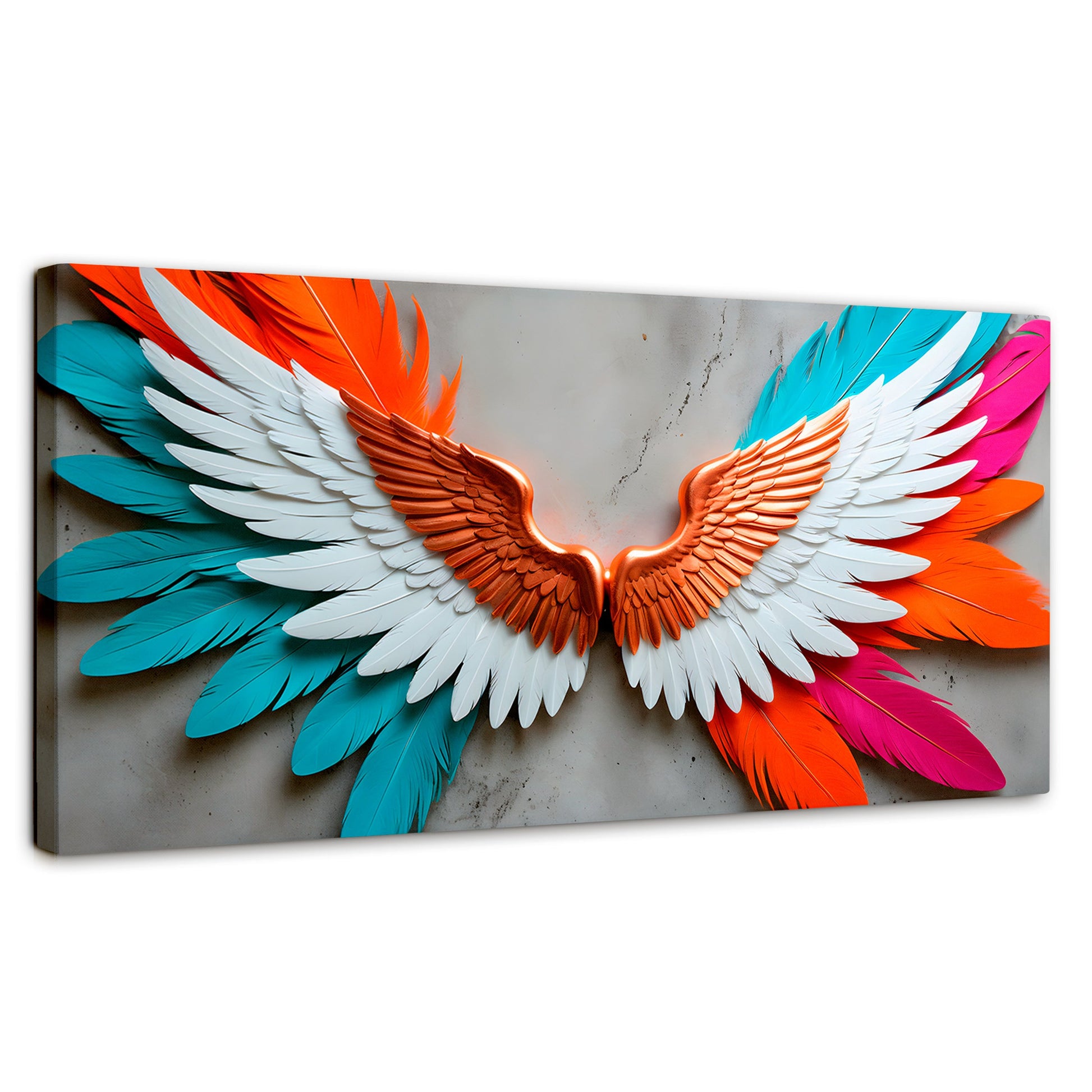 Cuadros Decorativos Canvas Revolution | Alas Angel Infinito | Panoramico | Portada | Marco SinMarco