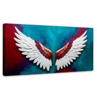 Cuadros Decorativos Canvas Revolution | Alas Angel Intenso | Panoramico | Portada | Marco SinMarco