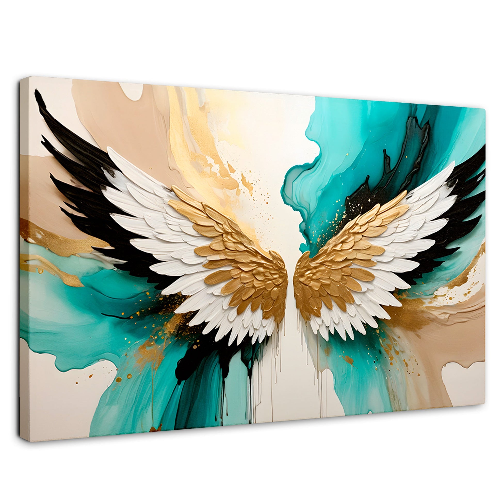 Cuadros Decorativos Canvas Revolution | Alas Angel Lumino | Rectangular | Portada | Marco SinMarco
