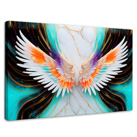 Cuadros Decorativos Canvas Revolution | Alas Angel Marmol | Rectangular | Portada | Marco SinMarco