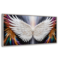 Cuadros Decorativos Canvas Revolution | Alas Angel Mistico | Panoramico | Portada | Marco Blanco
