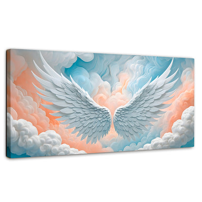 Cuadros Decorativos Canvas Revolution | Alas Angel Nubes | Panoramico | Portada | Marco SinMarco