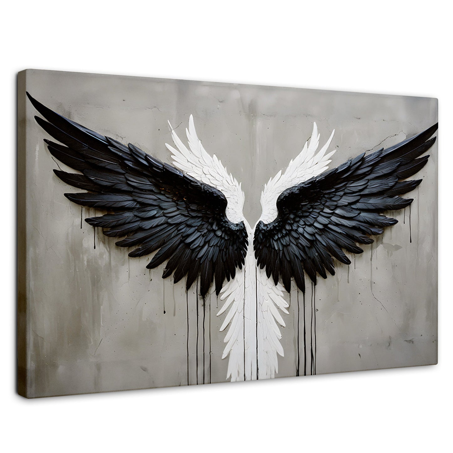 Cuadros Decorativos Canvas Revolution | Alas Angel Oscuro | Rectangular | Portada | Marco SinMarco