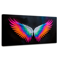 Cuadros Decorativos Canvas Revolution | Alas Angel Pureza | Panoramico | Portada | Marco SinMarco