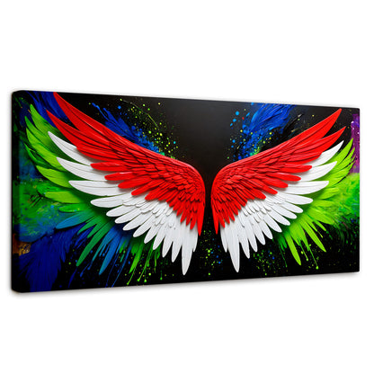 Cuadros Decorativos Canvas Revolution | Alas Angel Radiante | Panoramico | Portada | Marco SinMarco