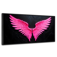 Cuadros Decorativos Canvas Revolution | Alas Angel Solar | Panoramico | Portada | Marco Plateado