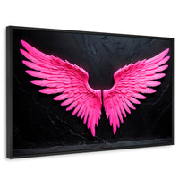 Cuadros Decorativos Canvas Revolution | Alas Angel Solar | Rectangular | Portada | Marco Negro