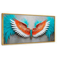 Cuadros Decorativos Canvas Revolution | Alas Angel Suenos | Panoramico | Portada | Marco Madera