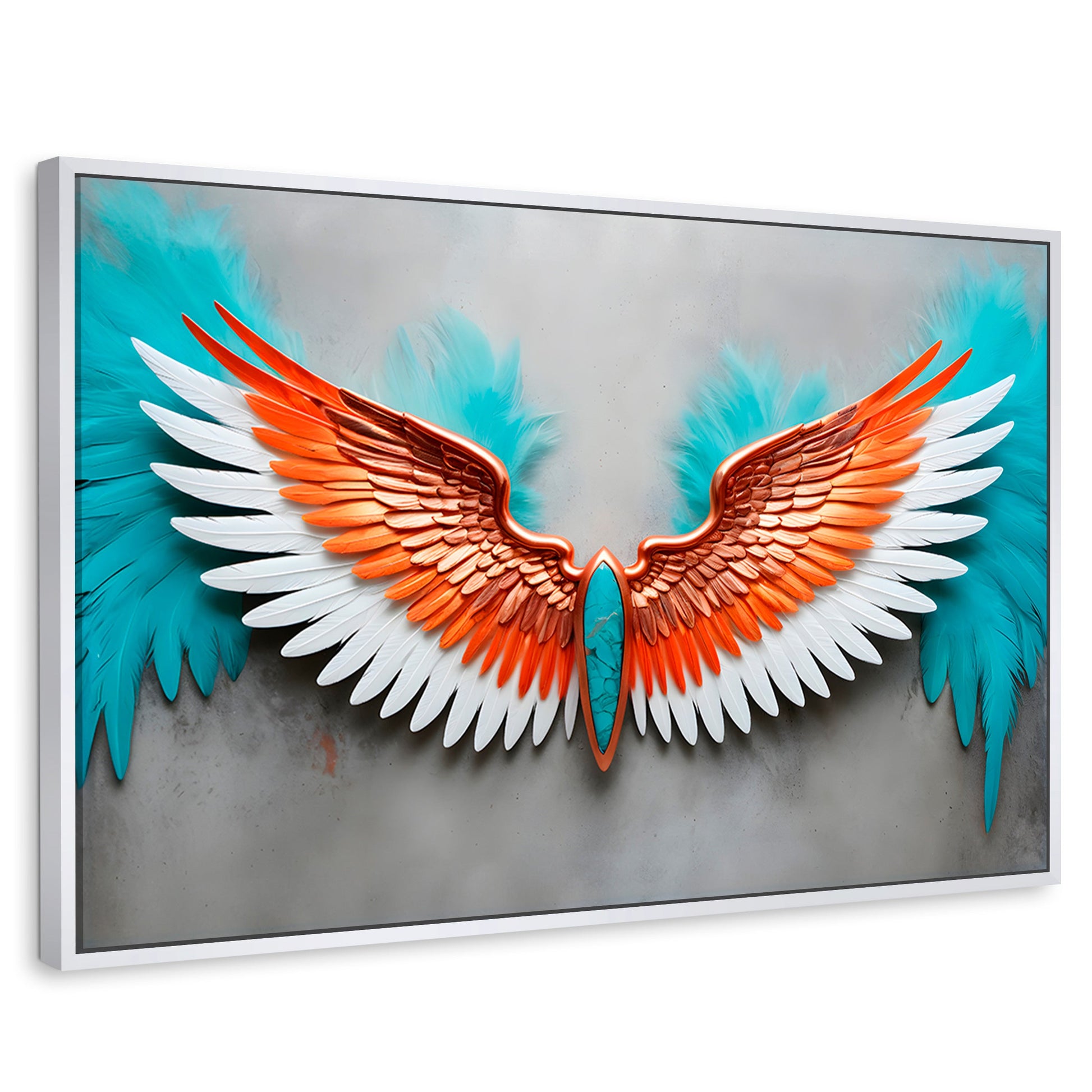 Cuadros Decorativos Canvas Revolution | Alas Angel Suenos | Rectangular | Portada | Marco Blanco