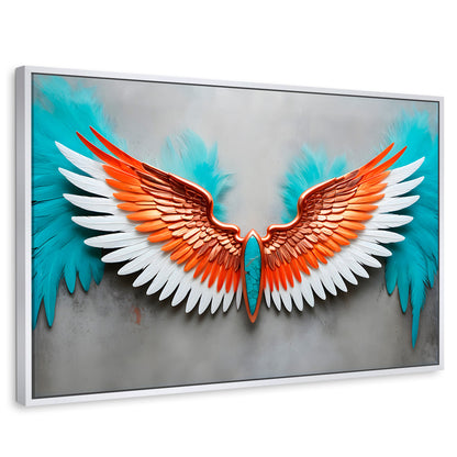 Cuadros Decorativos Canvas Revolution | Alas Angel Suenos | Rectangular | Portada | Marco Blanco
