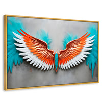 Cuadros Decorativos Canvas Revolution | Alas Angel Suenos | Rectangular | Portada | Marco Dorado