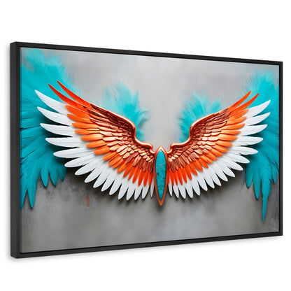 Cuadros Decorativos Canvas Revolution | Alas Angel Suenos | Rectangular | Portada | Marco Negro
