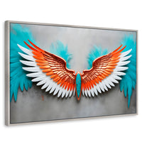 Cuadros Decorativos Canvas Revolution | Alas Angel Suenos | Rectangular | Portada | Marco Plateado