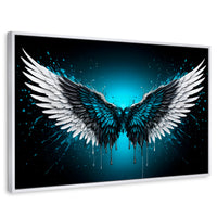 Cuadros Decorativos Canvas Revolution | Alas Angel Vuelo | Rectangular | Portada | Marco Blanco