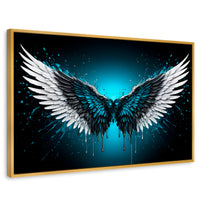 Cuadros Decorativos Canvas Revolution | Alas Angel Vuelo | Rectangular | Portada | Marco Dorado