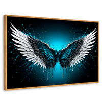 Cuadros Decorativos Canvas Revolution | Alas Angel Vuelo | Rectangular | Portada | Marco Madera