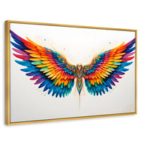 Cuadros Decorativos Canvas Revolution | Alas Color De Angel | Rectangular | Portada | Marco Dorado