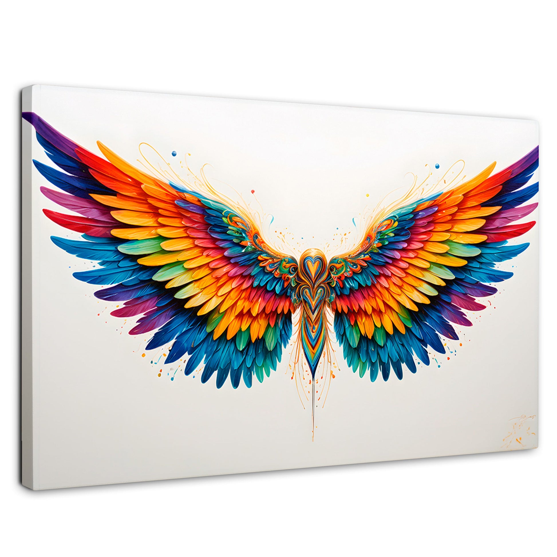Cuadros Decorativos Canvas Revolution | Alas Color De Angel | Rectangular | Portada | Marco SinMarco