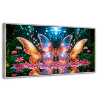 Cuadros Decorativos Canvas Revolution | Alas De Esplendor | Panoramico | Portada | Marco Blanco