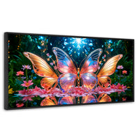 Cuadros Decorativos Canvas Revolution | Alas De Esplendor | Panoramico | Portada | Marco Plateado