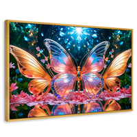 Cuadros Decorativos Canvas Revolution | Alas De Esplendor | Rectangular | Portada | Marco Dorado