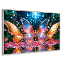 Cuadros Decorativos Canvas Revolution | Alas De Esplendor | Rectangular | Portada | Marco Plateado