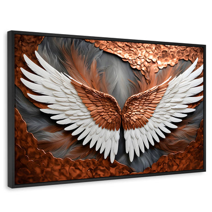 Cuadros Decorativos Canvas Revolution | Alas De Eternidad | Rectangular | Portada | Marco Negro