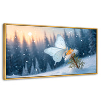 Cuadros Decorativos Canvas Revolution | Alas De Nieve | Panoramico | Portada | Marco Madera