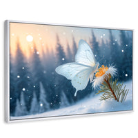 Cuadros Decorativos Canvas Revolution | Alas De Nieve | Rectangular | Portada | Marco Blanco