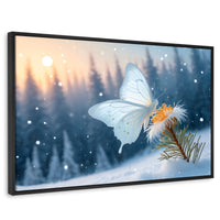 Cuadros Decorativos Canvas Revolution | Alas De Nieve | Rectangular | Portada | Marco Negro