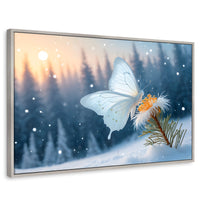 Cuadros Decorativos Canvas Revolution | Alas De Nieve | Rectangular | Portada | Marco Plateado