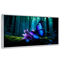 Cuadros Decorativos Canvas Revolution | Alas Entre Arboles | Panoramico | Portada | Marco Dorado