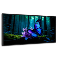 Cuadros Decorativos Canvas Revolution | Alas Entre Arboles | Panoramico | Portada | Marco Plateado