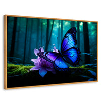 Cuadros Decorativos Canvas Revolution | Alas Entre Arboles | Rectangular | Portada | Marco Madera