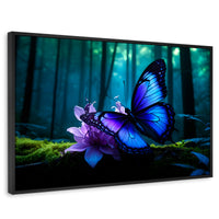 Cuadros Decorativos Canvas Revolution | Alas Entre Arboles | Rectangular | Portada | Marco Negro